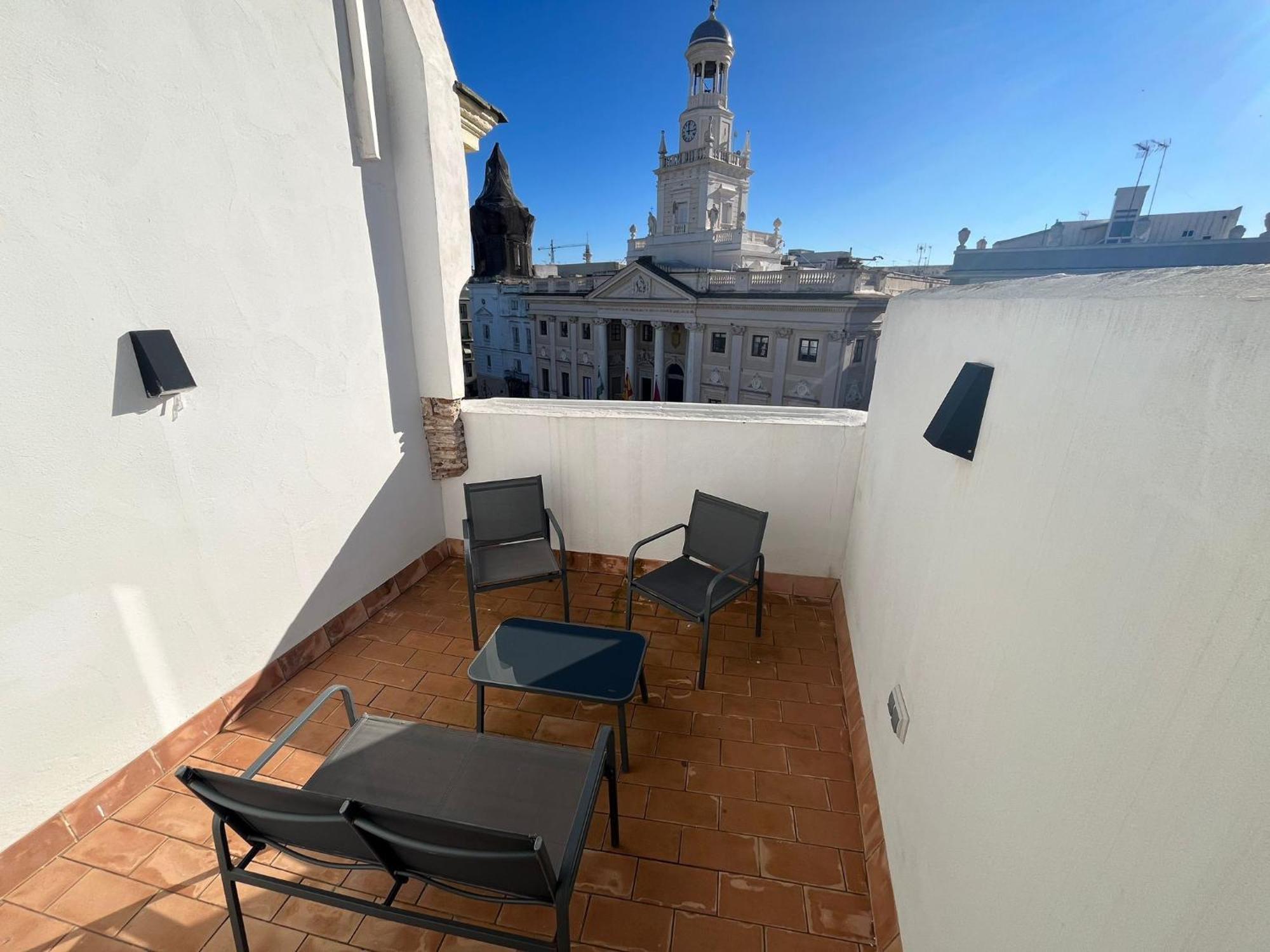 Penthouse La Plaza En Cadiz Centro Grupo Ac Gestion Apartment Bagian luar foto