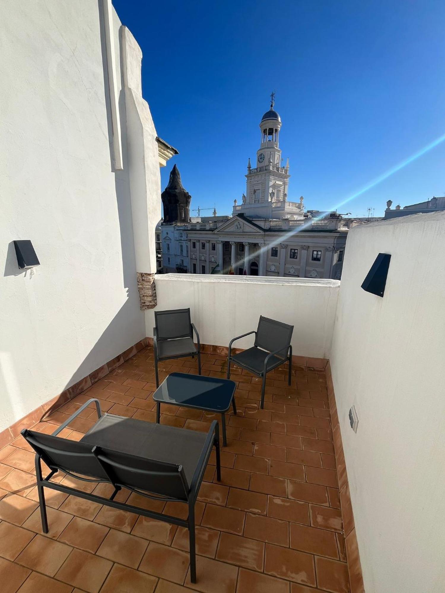Penthouse La Plaza En Cadiz Centro Grupo Ac Gestion Apartment Bagian luar foto